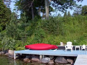 Canoe on Dock